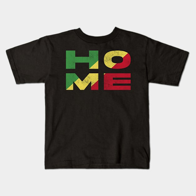 Home Republic of the Congo Flag Congolese Kids T-Shirt by BramCrye